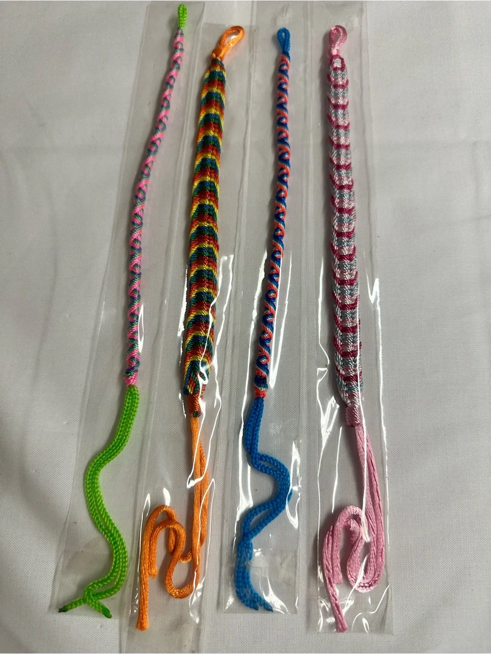 Handmade Braided Friendship Bracelets - Assorted Bright Colors